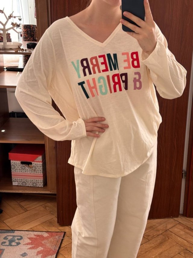 EVRI Bluzka "Be Merry & Bright" Plus Size XXL / 44 / 16