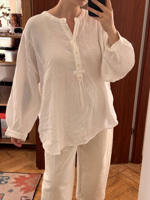 Old Navy Biała Tunika Bawełniana Plus Size 8XL / 56 / 28