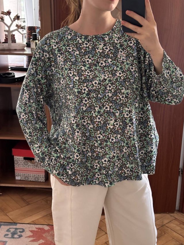 Croft & Barrow 2X bluzka 100% bawełna | kwiatowy wzór | plus size