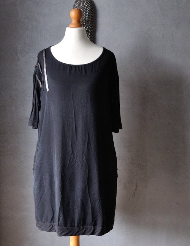 Sukienka basic rock glam rock XS S