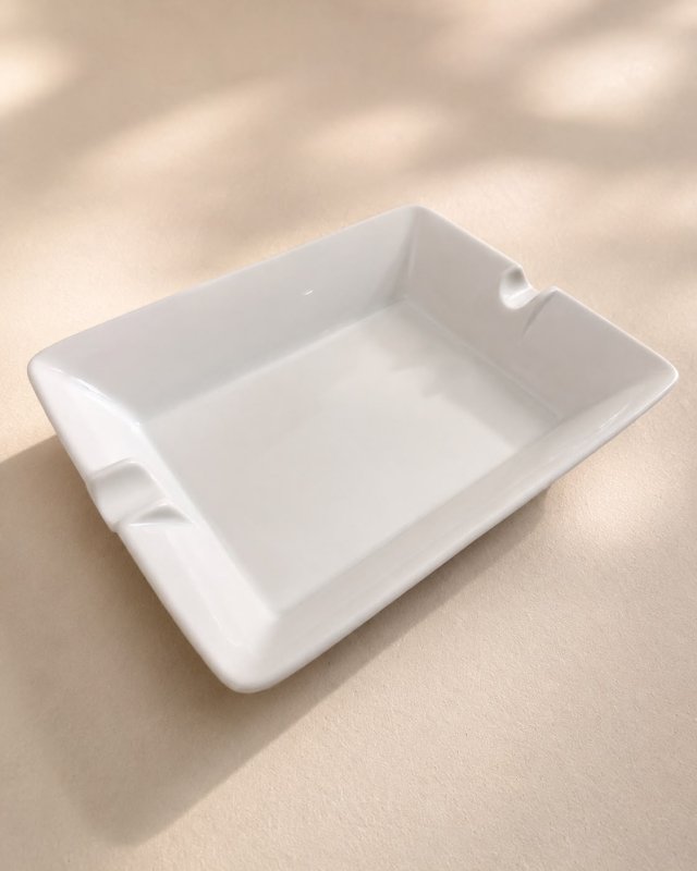 Duża popielniczka Kaiser biała porcelana Niemcy popielnica lata 90