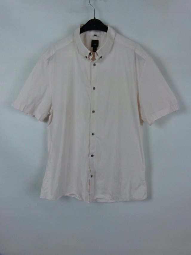 River Island kremowa koszula bawełna / XL