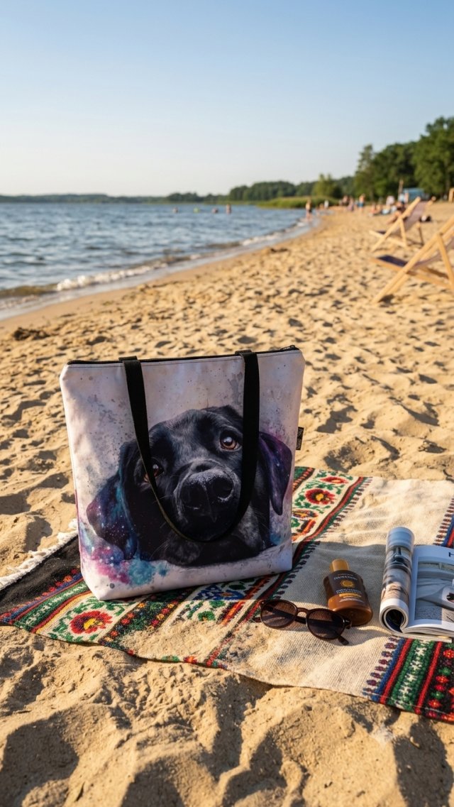 Shopperka / torba na ramię duża piesek labrador