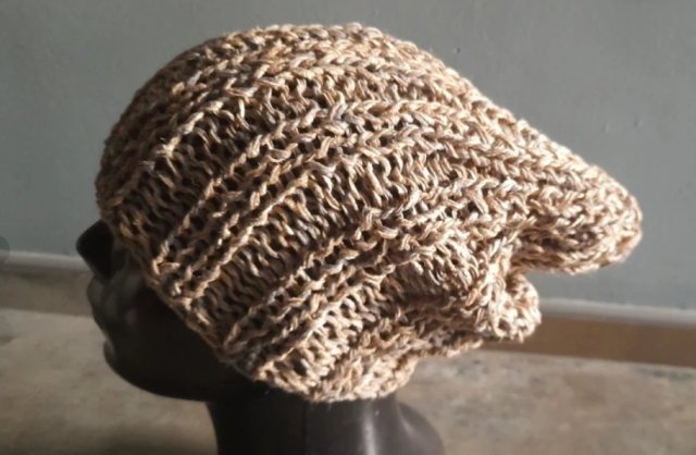 letnia czapka z lnem 2 unisex beanie