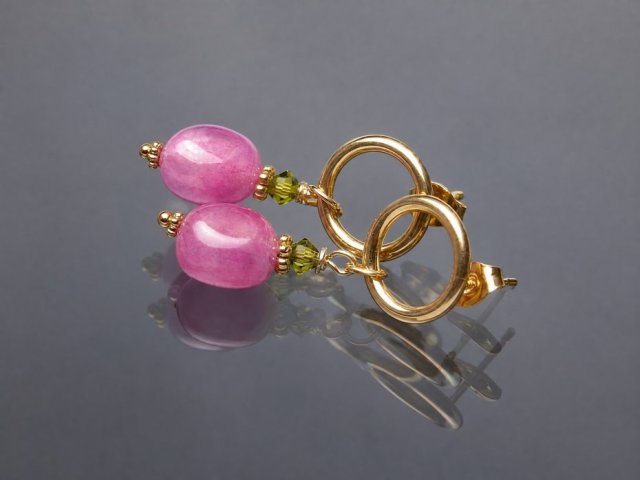Alloys Collection - Kwarc magenta /13.07.25/ - kolczyki