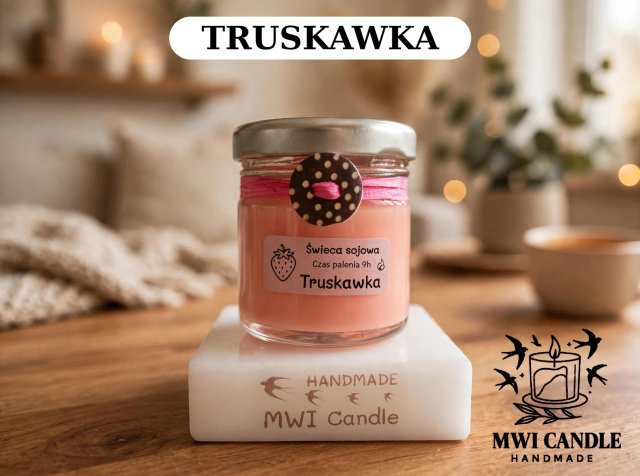 Świeca sojowa truskawka