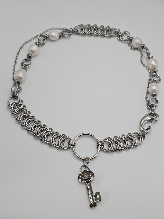 Naszyjnik KEY Swarovski perły