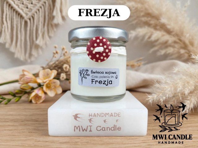 Świeca sojowa frezja
