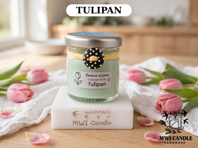 Świeca sojowa tulipan