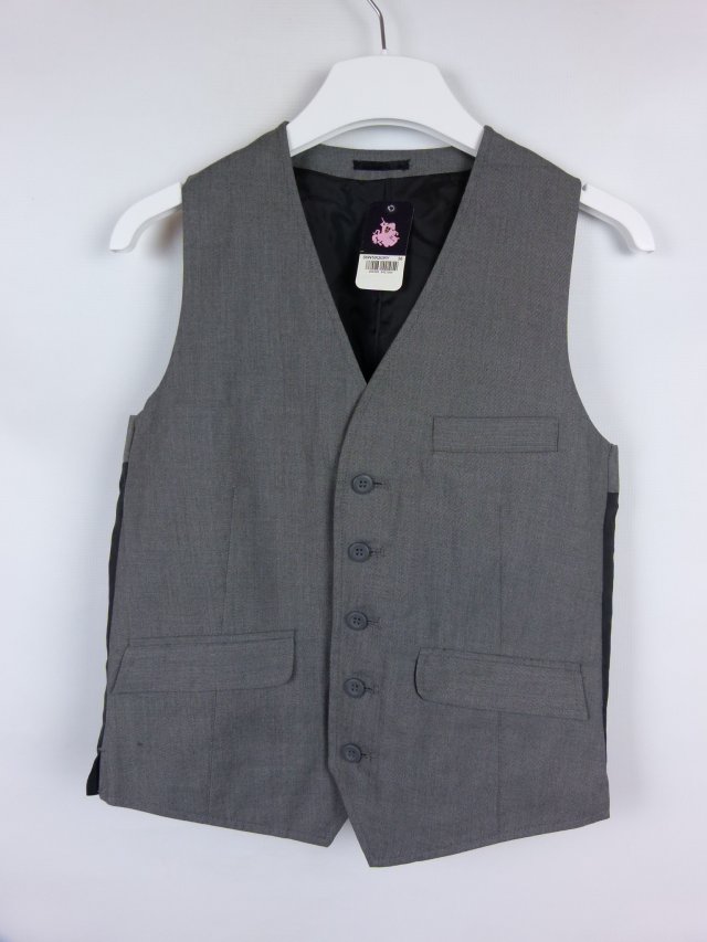 TOPMAN szara męska elegancka kamizelka / 36-S z metką