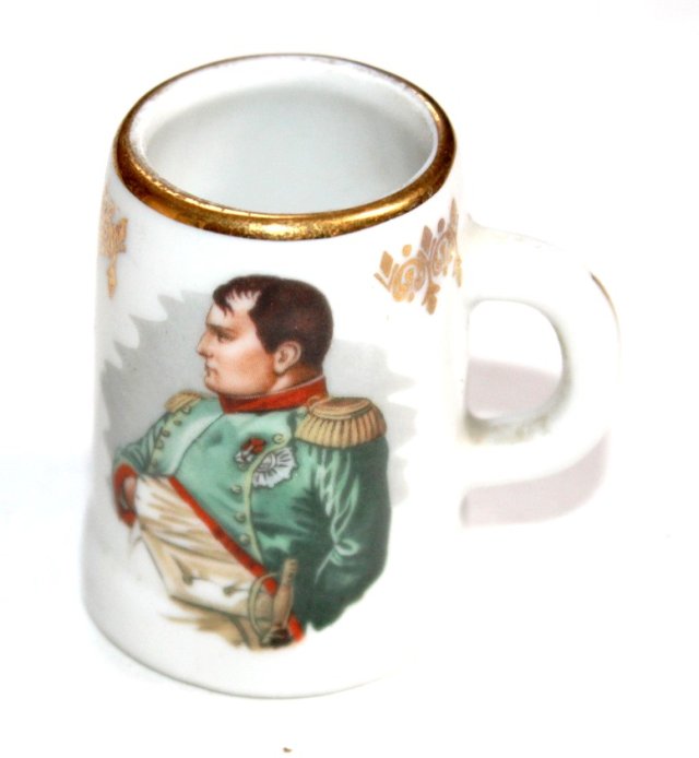BONAPARTE porcelanowy mini kufelek FRANCE