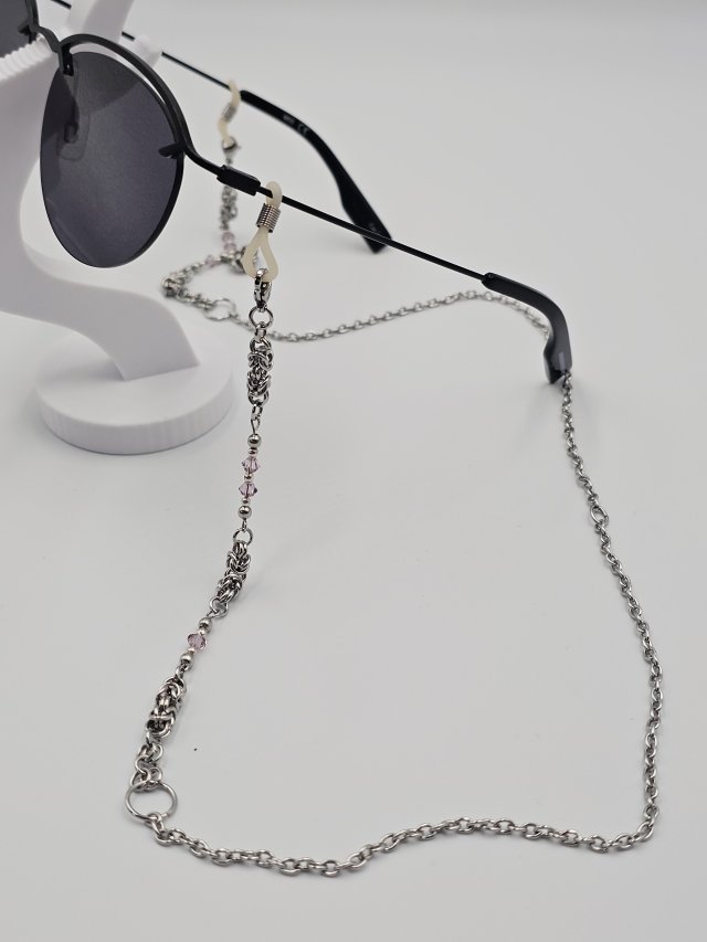 Łańcuszek do okularów z kryształkami Swarovski