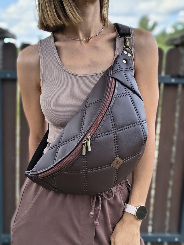 pikowana nerka XXL - wenge