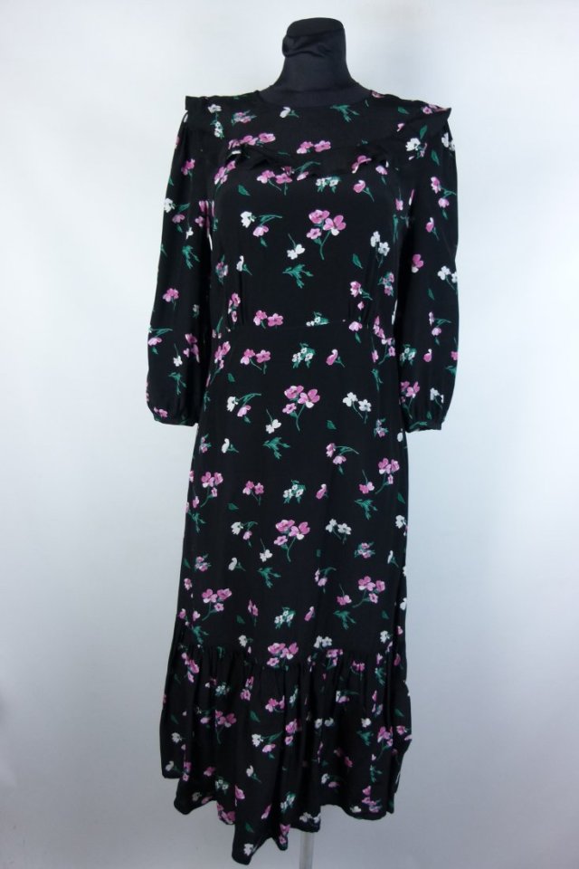 Marks Spencer Ghost sukienka midi w kwiatki wiskoza 10 / 36