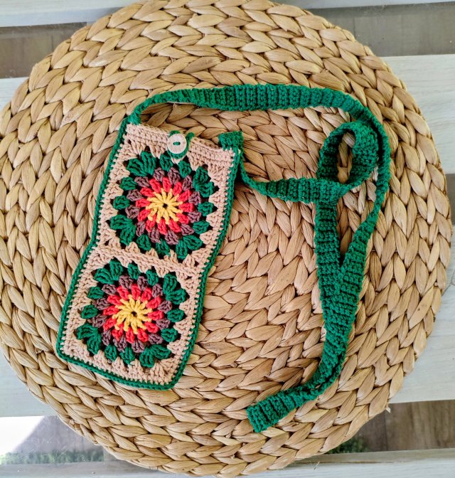 Etui na telefon torebka handmade
