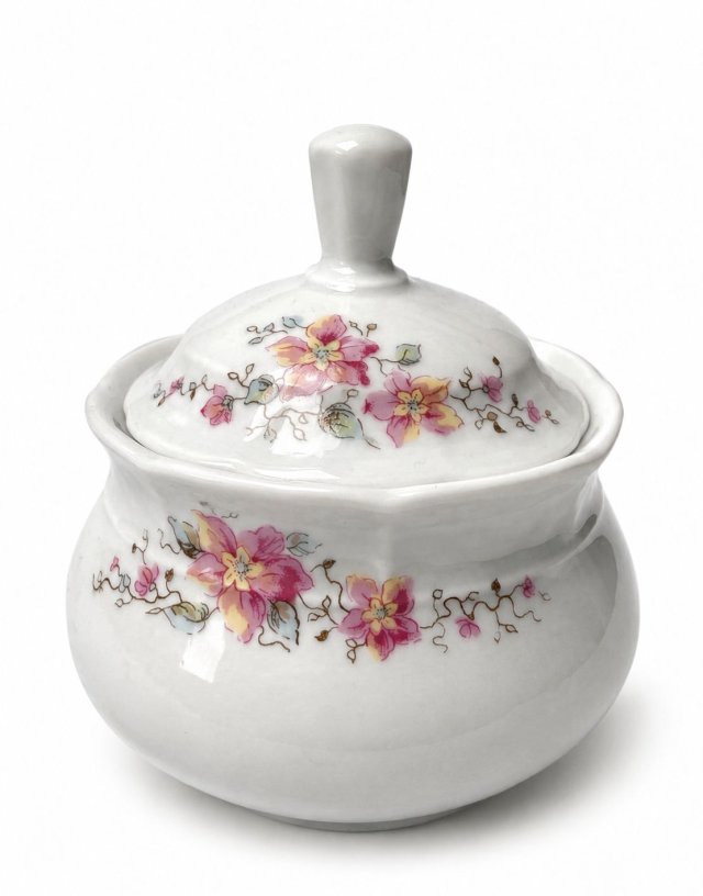 Cukiernica TK Thun Czechosłowacja lata 30 40 porcelana kwiaty vintage