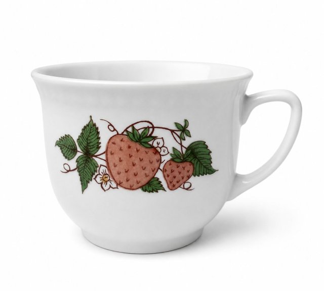 Filiżanka Lubiana Truskawki PRL lata 70-80 kultowy wzór vintage Polski design