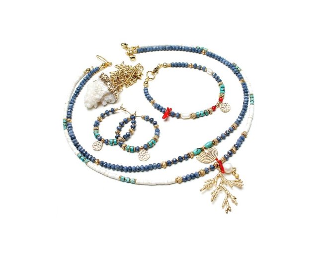 Sea collection /koral blue/ 24.04.25/ bransoletka