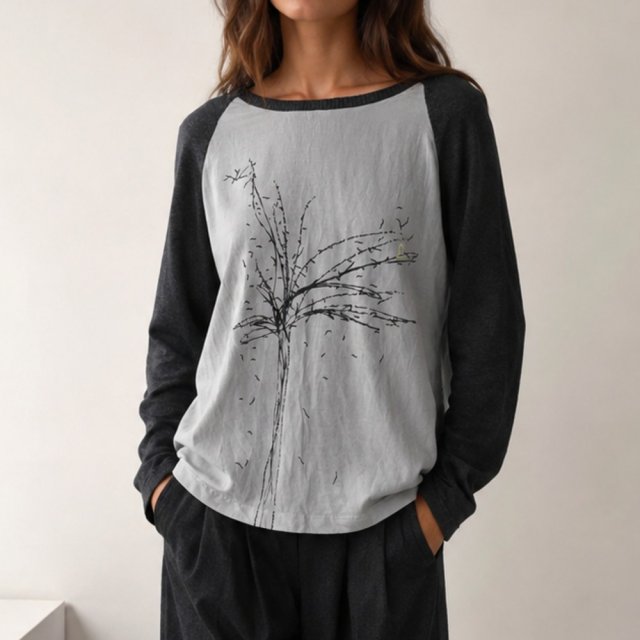 Coster Copenhagen bluza drzewo wiskoza