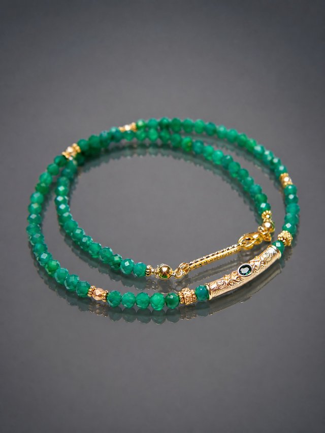 Green onyx vol. 3 /choker/ 02.03.25 naszyjnik - Szlachetna kolekcja
