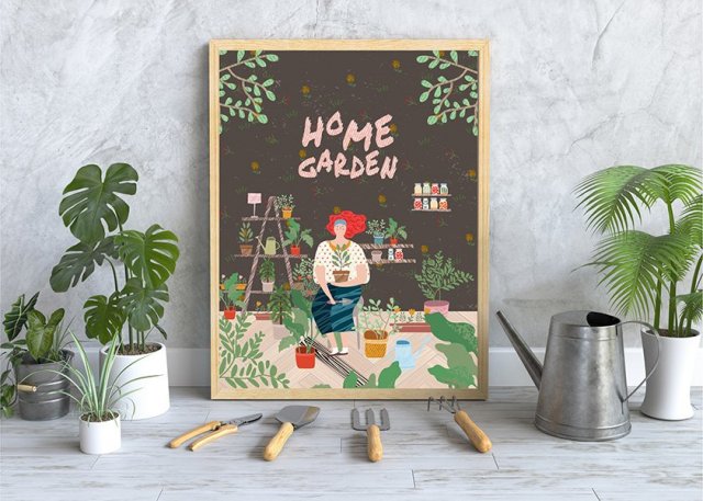 plakat. W ogrodzie (format A3)