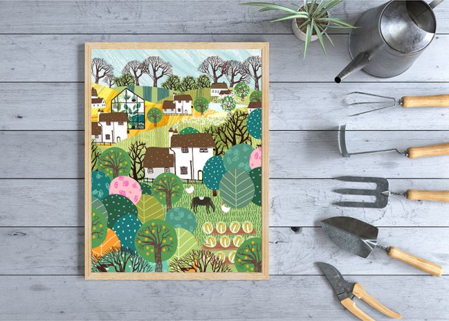 plakat. W ogrodzie (format A3)