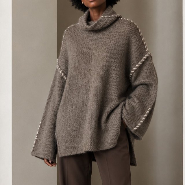 Wełniany sweter handmade