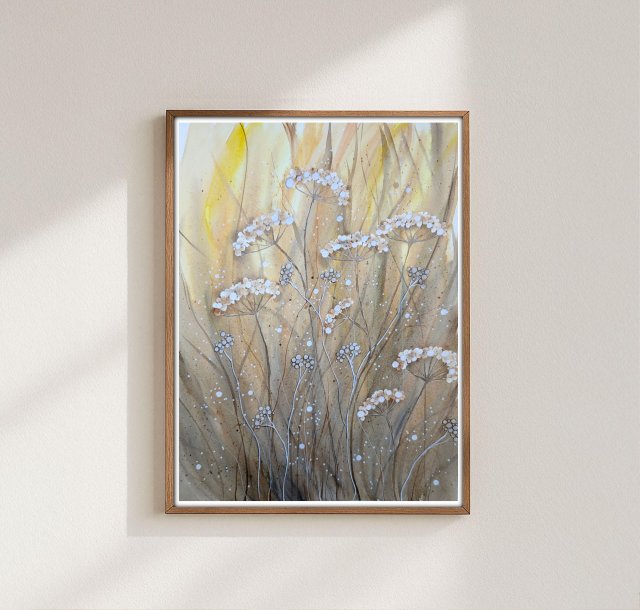 Łąka . Oryginalna akwarela 30x40cm