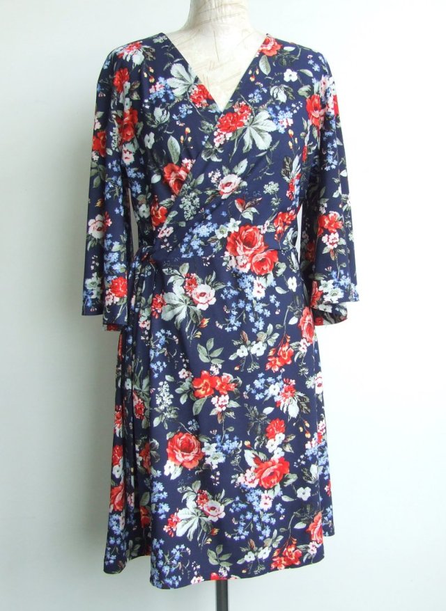 Mango jesienna sukienka w kwiaty r.44