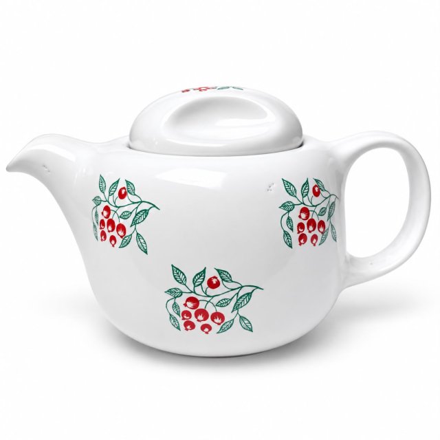 Dzbanek pękaty jarzębina Tułowice imbryk lata 70 PRL retro