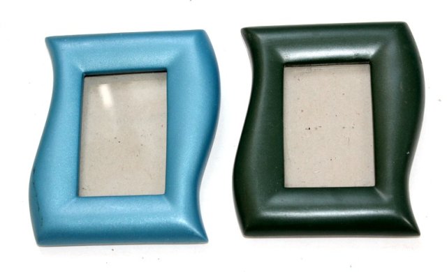 FALOWANE ceramiczne mini ramki 2szt