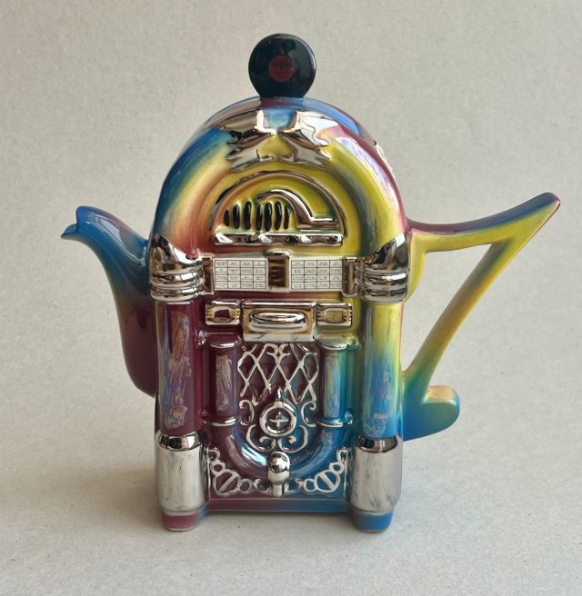 Very Rare! ❤  Large Jukebox Teapot The Teapottery England Limited Edition