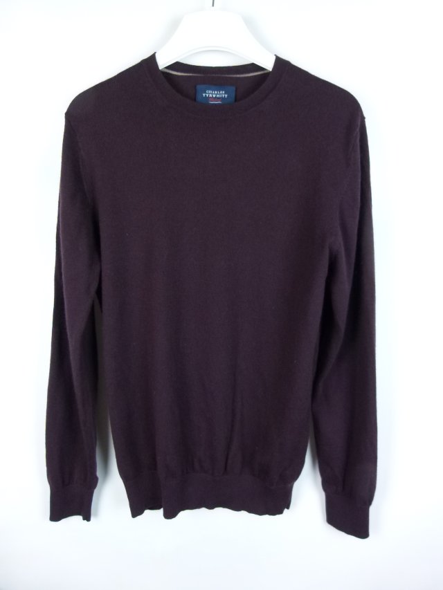 Charles Tyrwhitt wełniany cienki sweter merino wool / M