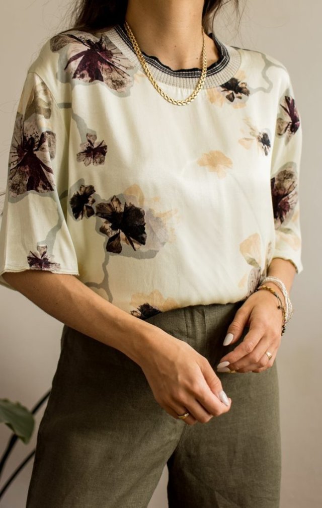 Satynowa bluzka By Malene Birger XL