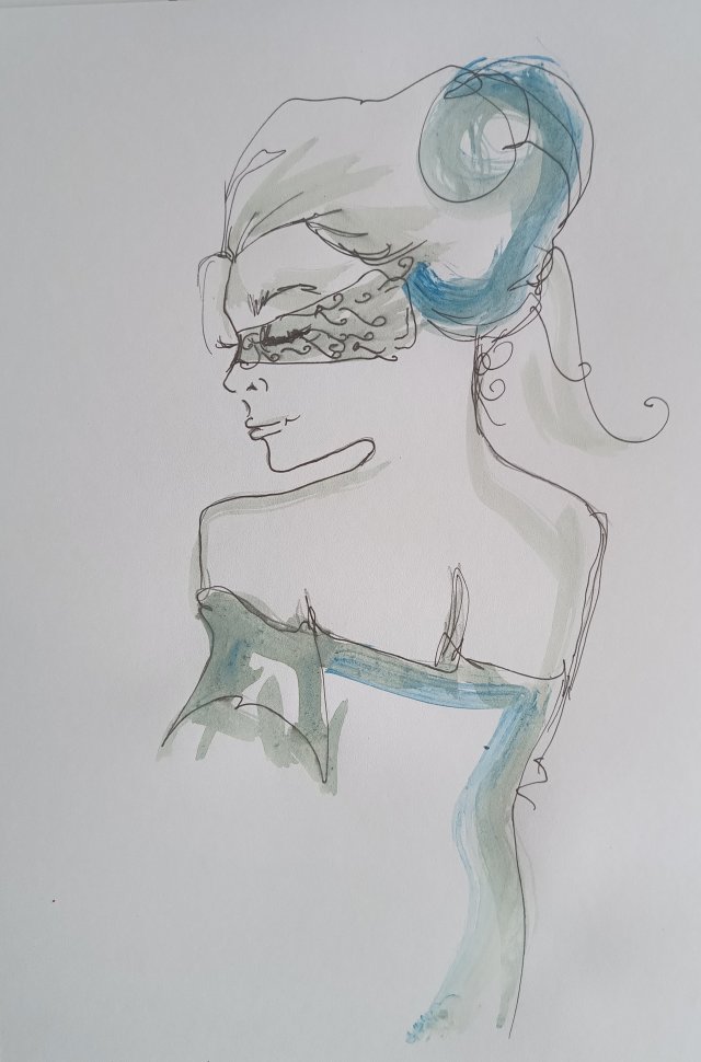 "  Fiora " technika mieszana - a4