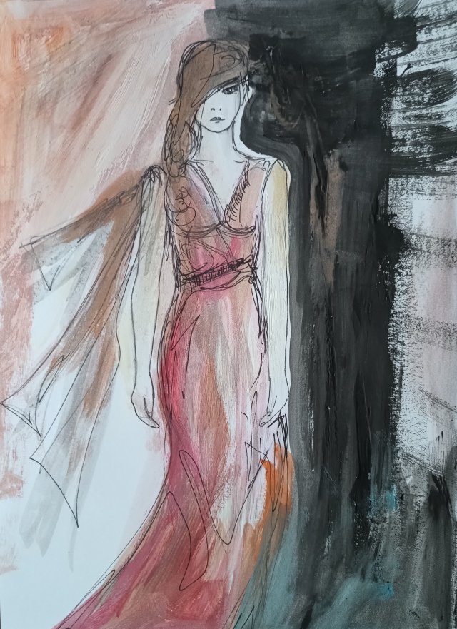 "  Demeter " technika mieszana - a4