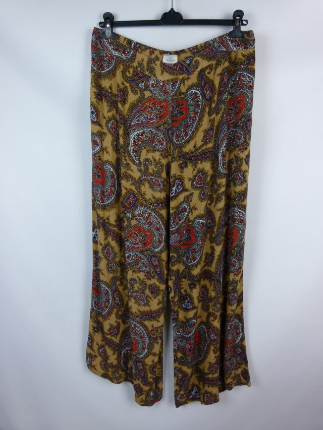 Fat Face cienkie letnie spodnie proste wiskoza 18 / 46