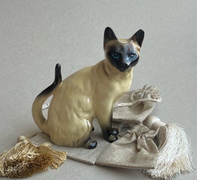 Mid-Century Modern ❤ Coopercraft - Siamese cat - Vintage Figurine