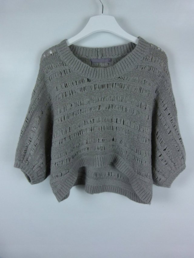 Next krótki szary sweter / XL