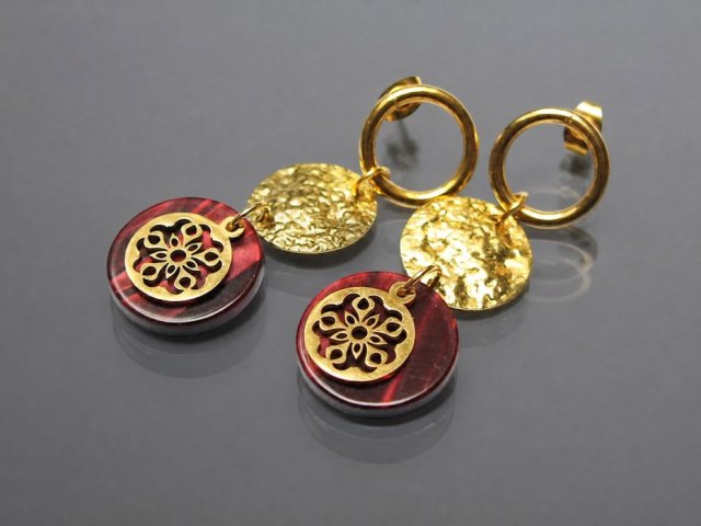 Alloys Collection - Burgundy - kolczyki /09.10.25/