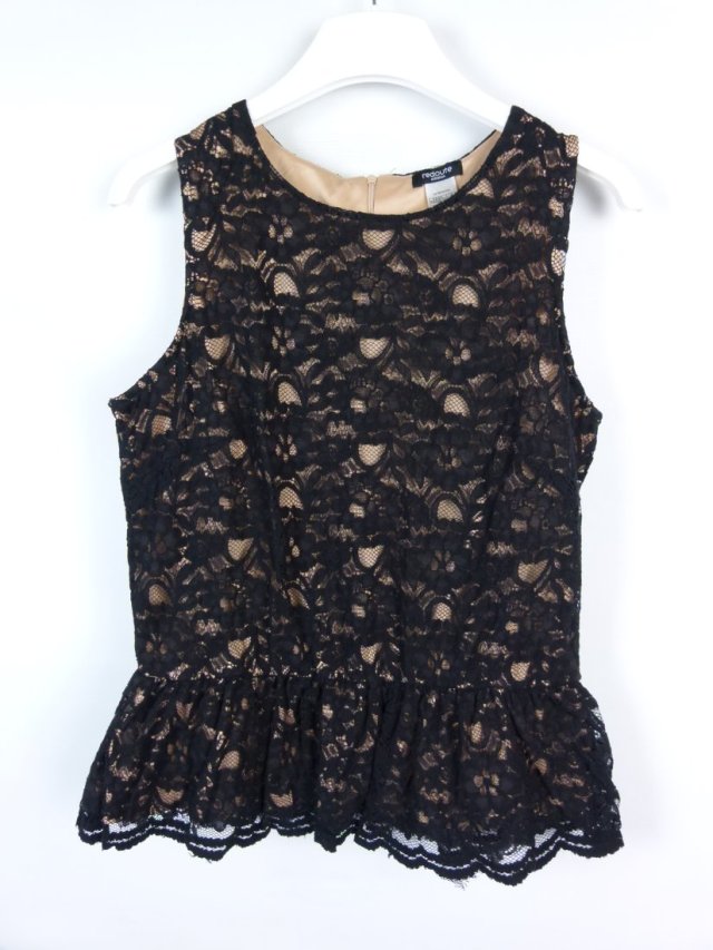 Redoute bluzka top koronka baskinka / 42