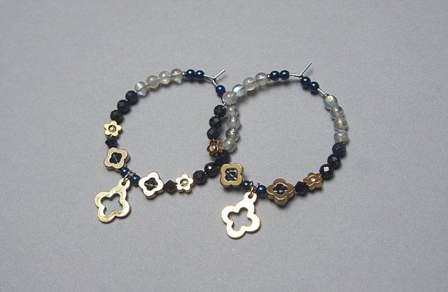 Alloys Collection flower vol. 8 [2023-06/sapphire] - kolczyki