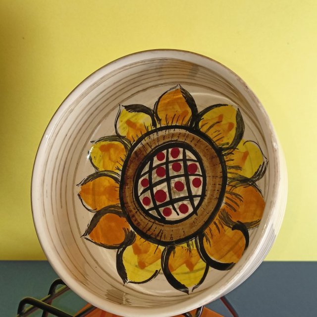 Miseczka w słoneczniki (12 cm). Gallo Włochy. Stan prawie idealny