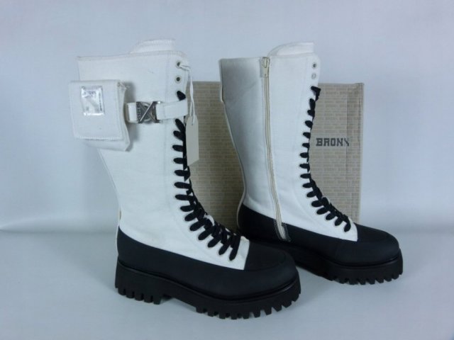 Bronx Groov-y wysokie botki glany tkanina 41 - 26 cm