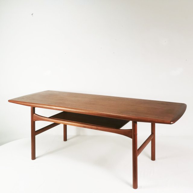 Tekowy stolik kawowy Mid Century, Arrebo Møbler, proj. Robert Christensen, Dania lata 60