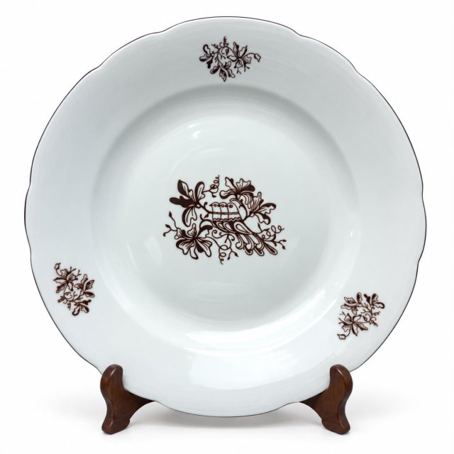 Patera Ćmielów folk ptak PRL lata 60 porcelana talerz Vintage