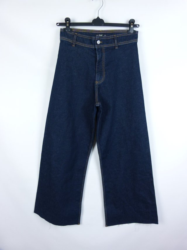 F&F proste spodnie jeans szerokie nogawki 10 / 38