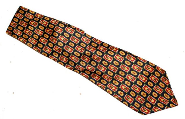 stylowy  jedwabny krawat vintage