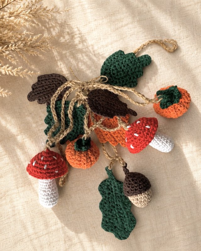 Jesienna girlanda dekoracyjna handmade