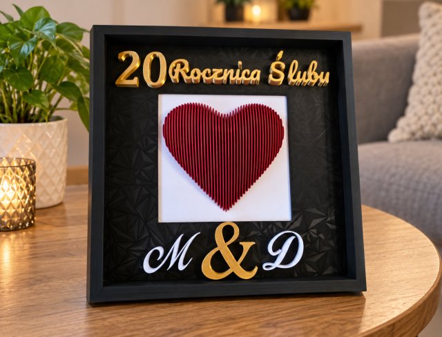 Ramka box rocznica ślubu